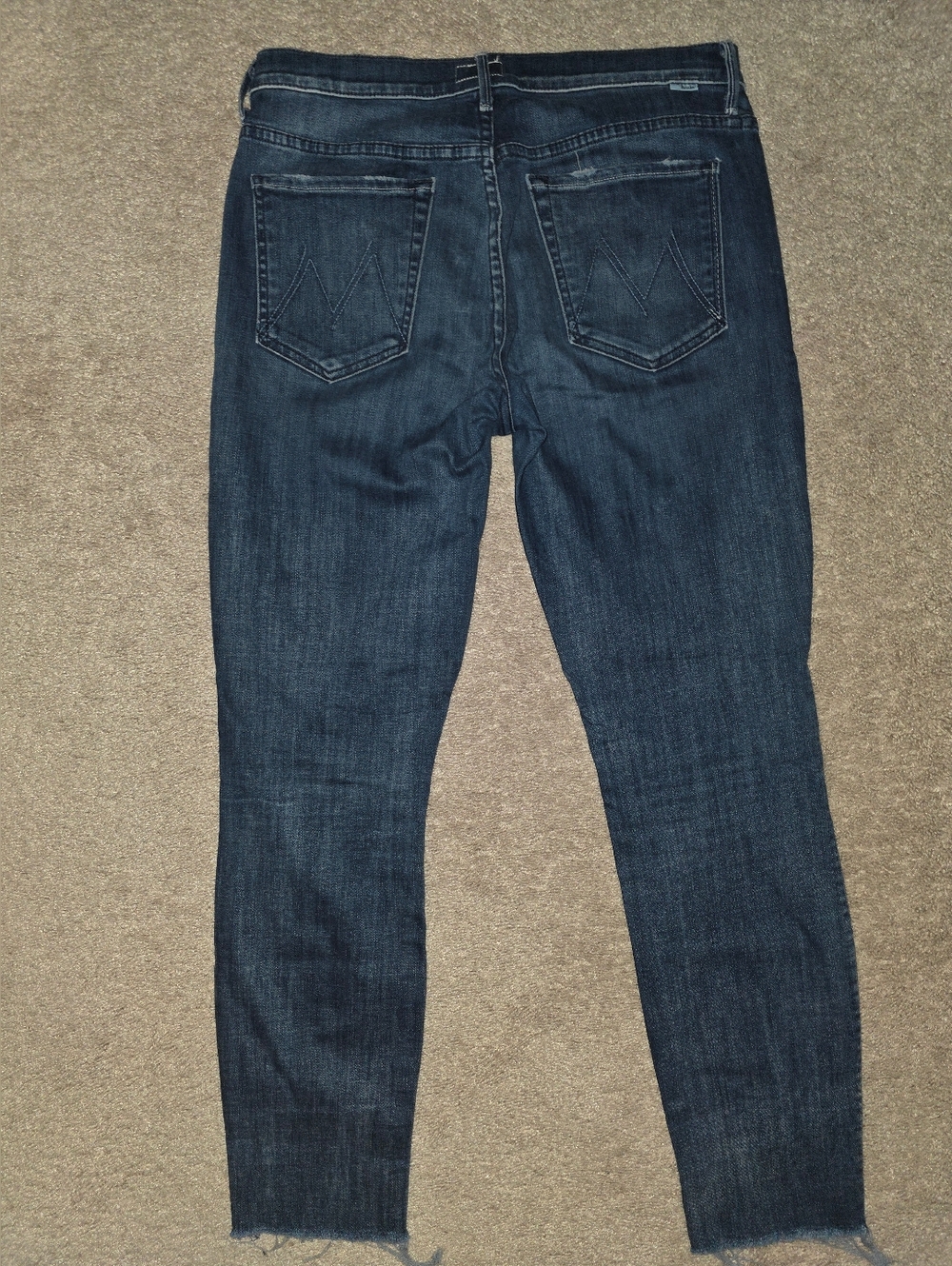 Mother Denim The Fly Cut Stunner Fray in Moon Dark